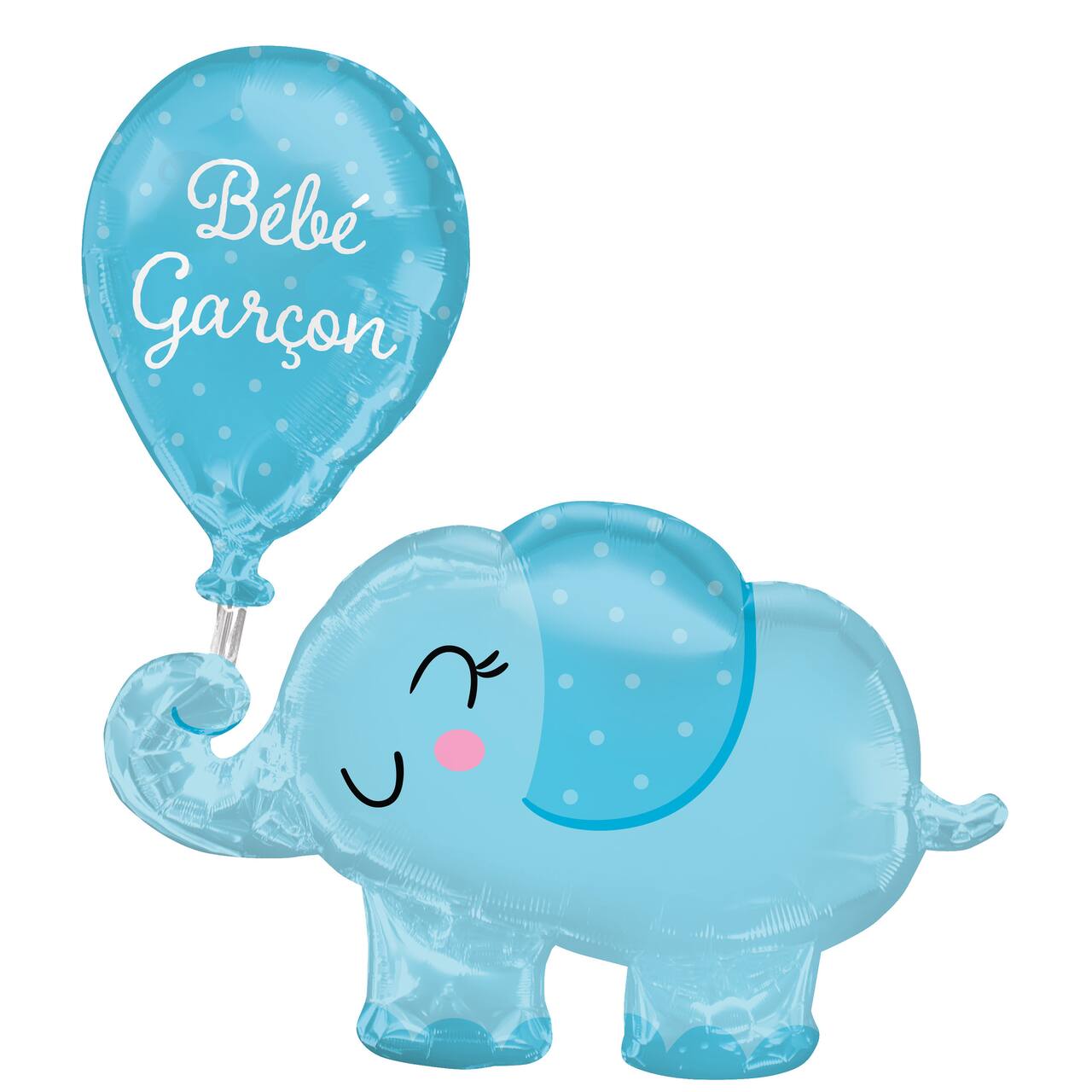 SuperShape® 31" French Baby Boy Elephant Shaped Foil Balloon